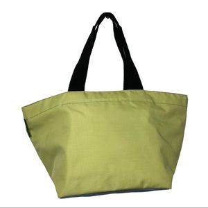 HERVE CHAPELIER Medium Nylon Tote Bag Green Blue